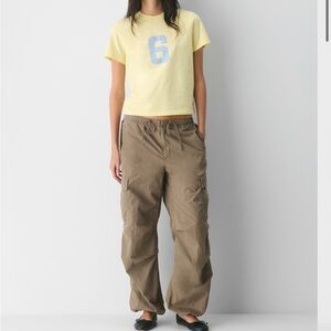 NWT TNA Engine Parachute Pant XS GRAY